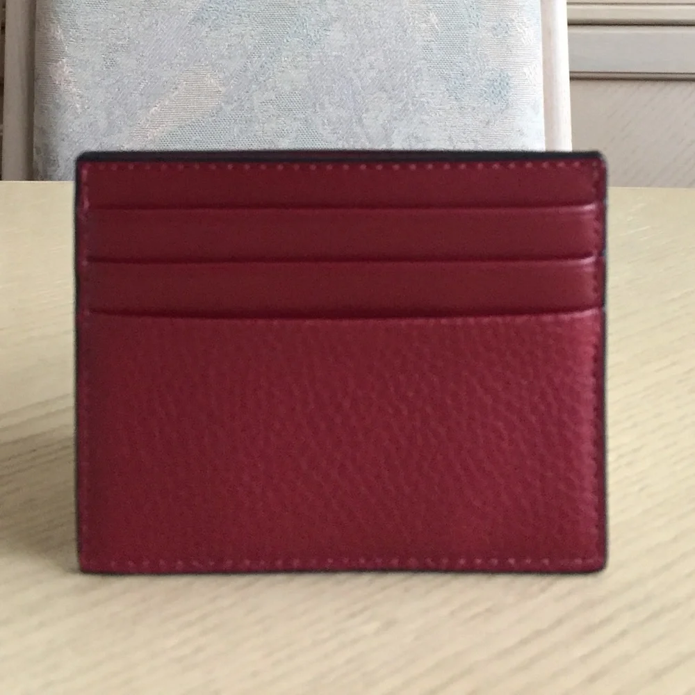 Michael Kors Cooper Cherry Leather Card  Holder